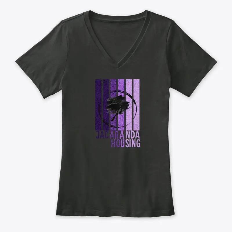 JH Women's V-Neck Purple